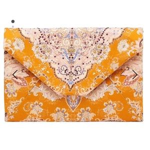 Camilla Silk Envelope Clutch.